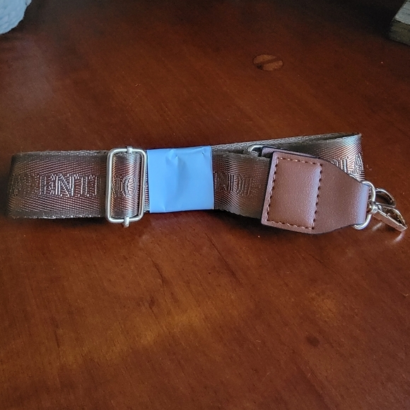 NWT Valentino Orlandi Brown Gold Vegan Leather Crossbody Bag Purse - Picture 15 of 15